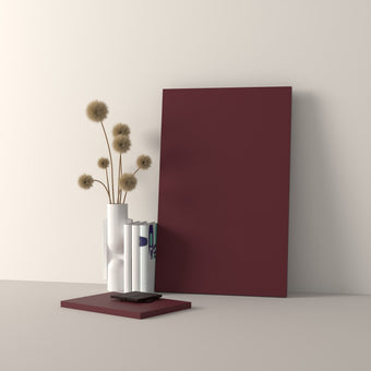 Sample, Straight model, Burgundy, 10x10 cm