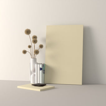 Straight sample, cream, 10x10 cm