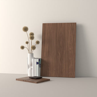 Right model sample, walnut, 10x10 cm