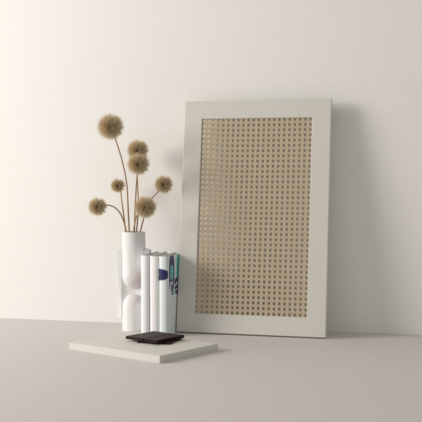 Left door front, Rattan Frame model, 37x201 cm