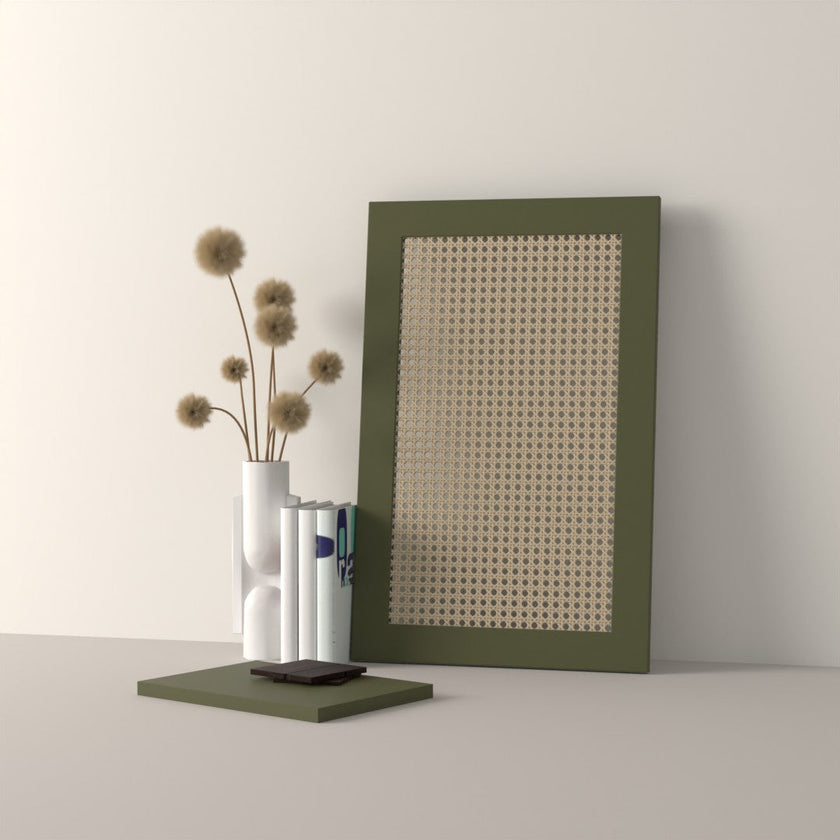 Drawer front, Rattan Frame model, 60x20 cm