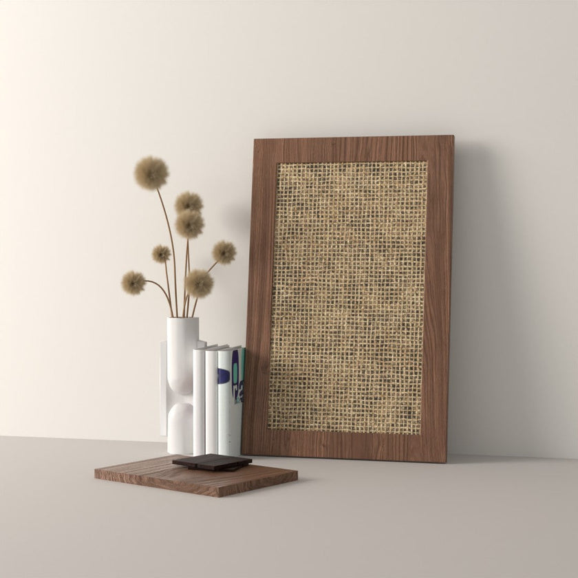 Drawer front, Fabric Frame model, walnut, 60x40 cm