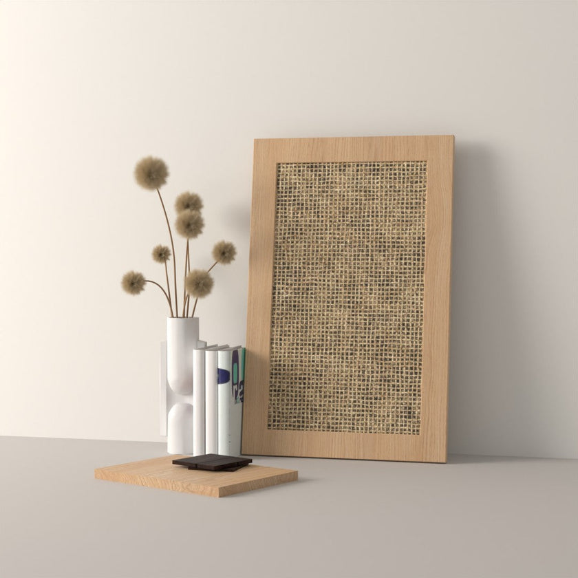 Drawer front, Fabric Frame model, oak, 60x40 cm
