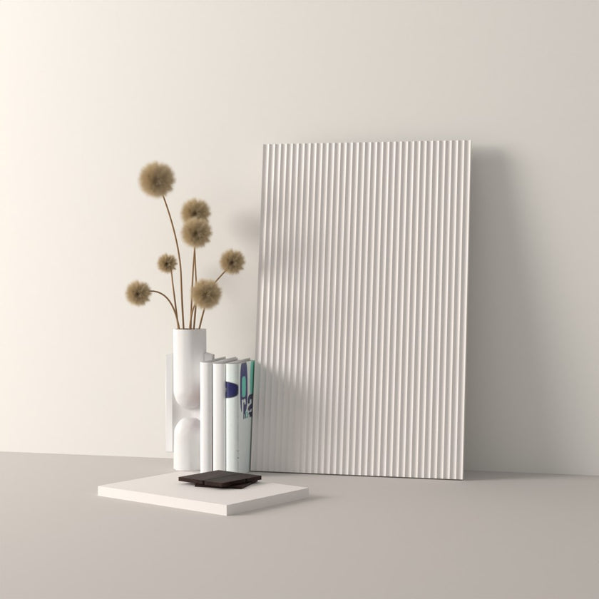 Drawer front, Fluted model, 40x10 cm