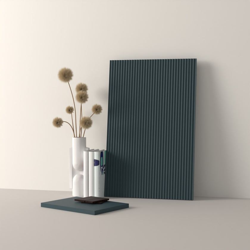 Drawer front, Fluted model, 40x10 cm