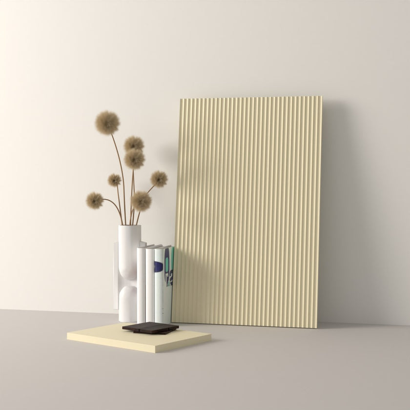 Drawer front, Fluted model, 40x10 cm