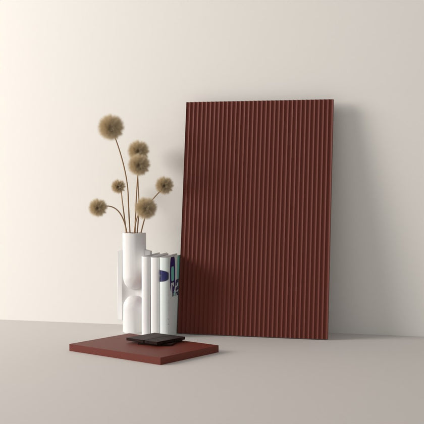 Drawer front, Fluted model, 40x10 cm