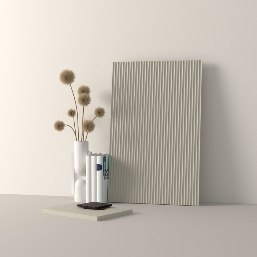Drawer front, Fluted model, 40x10 cm