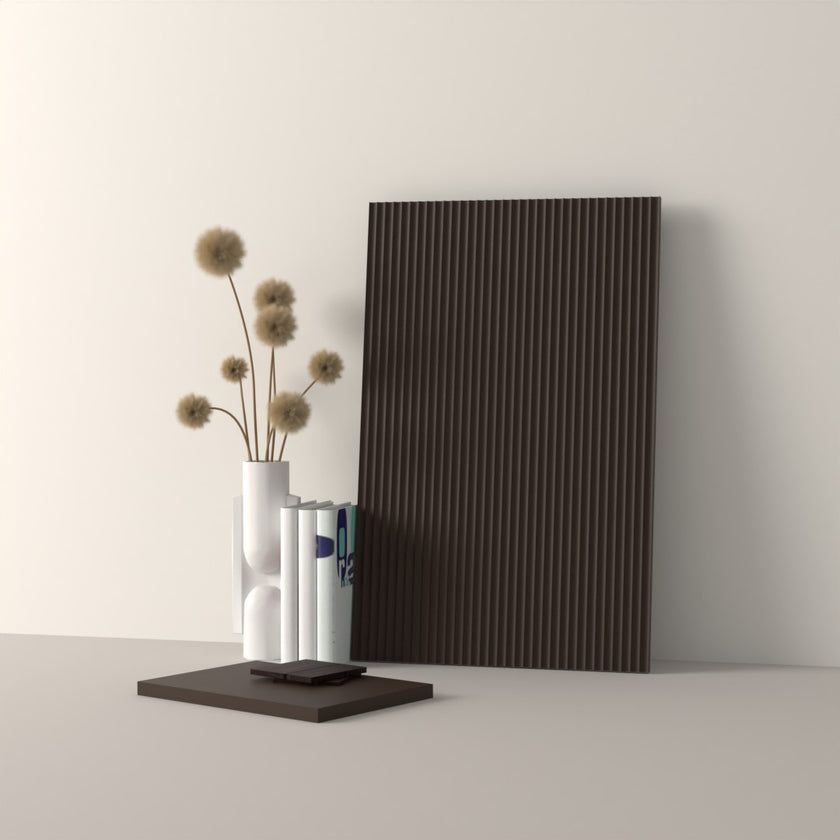 Drawer front, Fluted model, 40x10 cm