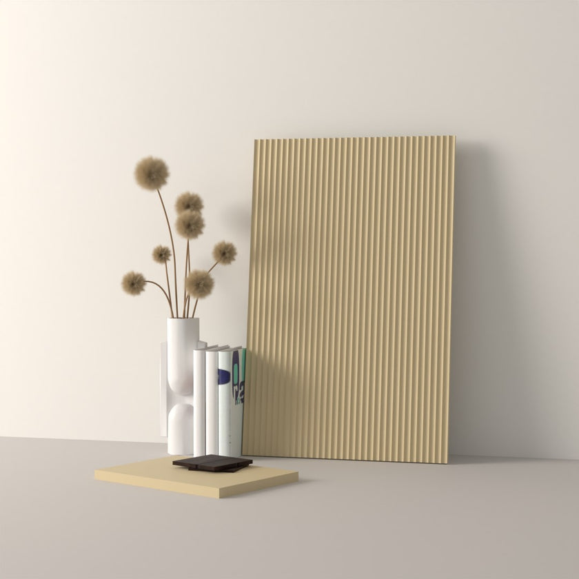 Drawer front, Fluted model, 40x10 cm