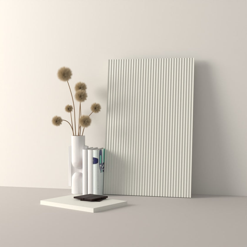 Drawer front, Fluted model, 40x10 cm
