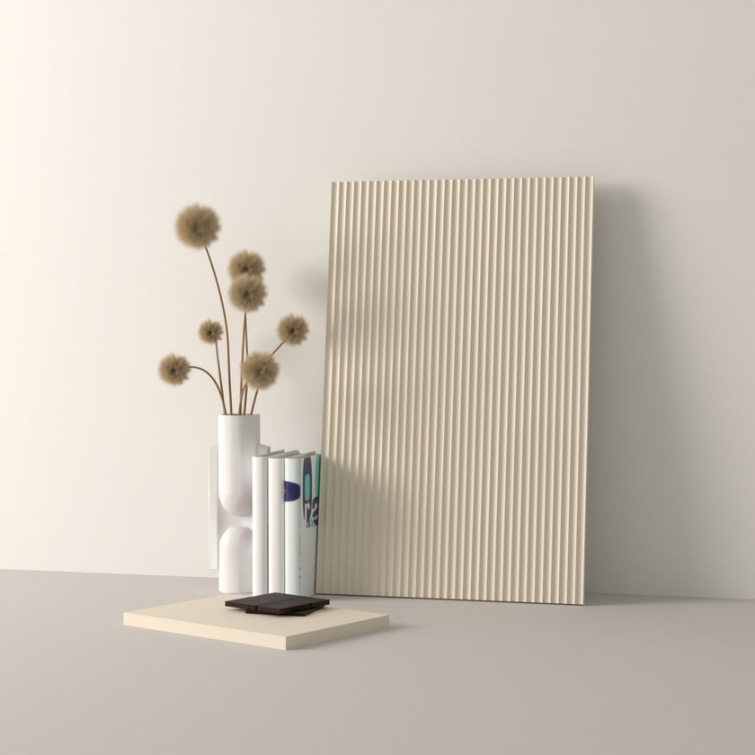 Drawer front, Fluted model, 40x10 cm
