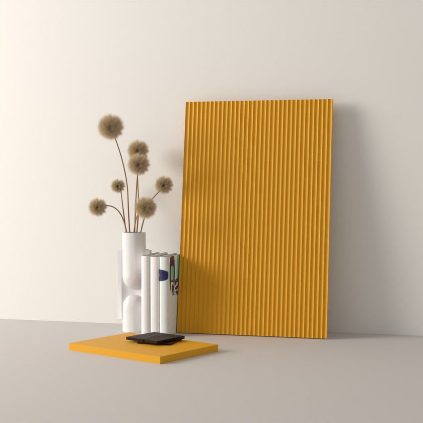 Drawer front, Fluted model, 40x10 cm