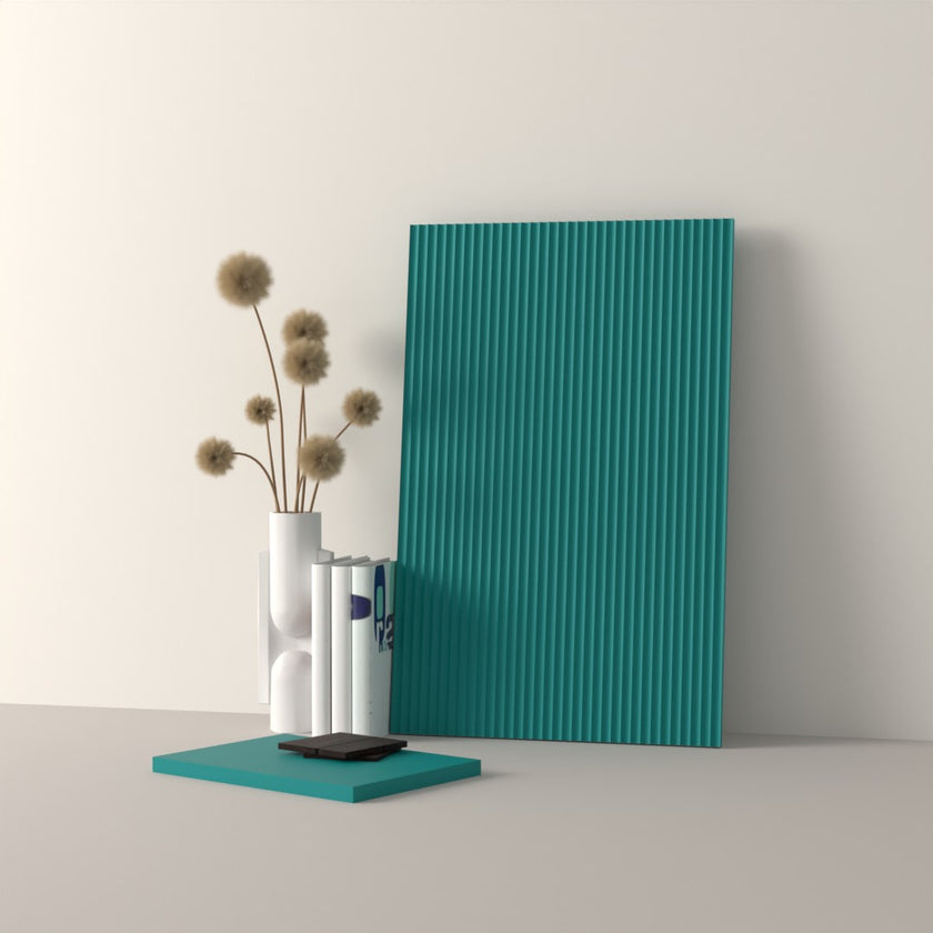 Drawer front, Fluted model, 40x10 cm