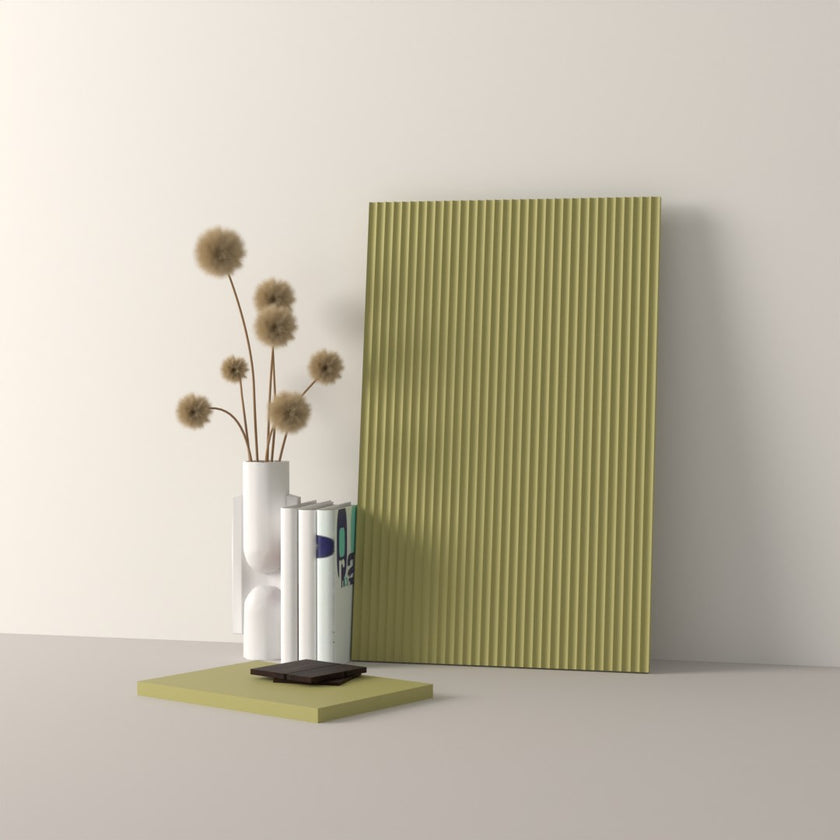 Drawer front, Fluted model, 40x10 cm