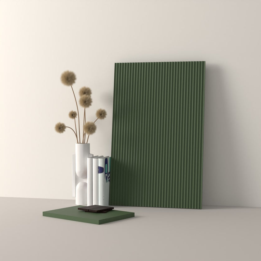 Drawer front, Fluted model, 40x10 cm