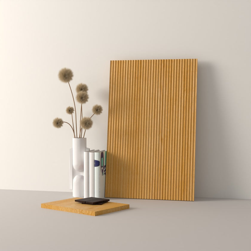 Drawer front, Fluted model, 40x10 cm