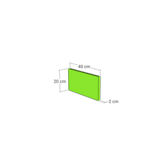 Drawer front, Straight model, 40x20 cm