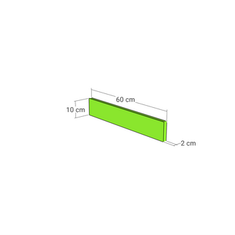 Drawer front, Narrow Frame model, 60x10 cm