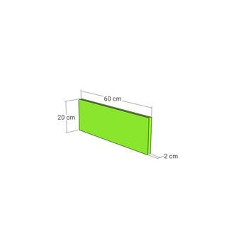 Drawer front, Wide Frame model, oak, 60x20 cm