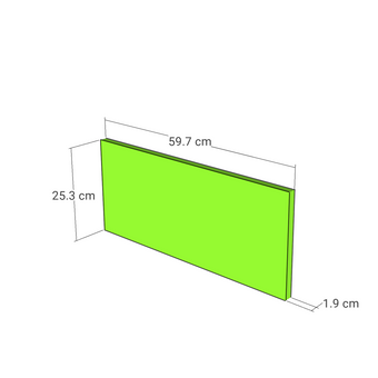 Front sertar, model rama ingusta, 60x26 cm
