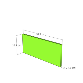 Drawer front, Fabric Frame model, oak, 60x26 cm