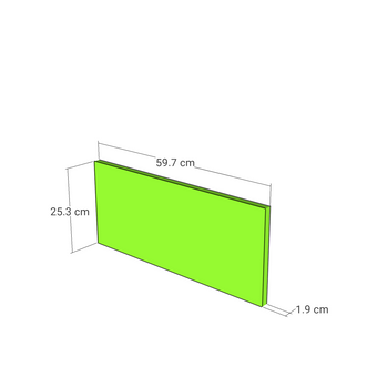 Drawer front, Narrow Frame model, honey oak, 60x26 cm