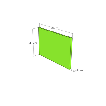 Drawer front, Fabric Frame model, oak, 60x40 cm