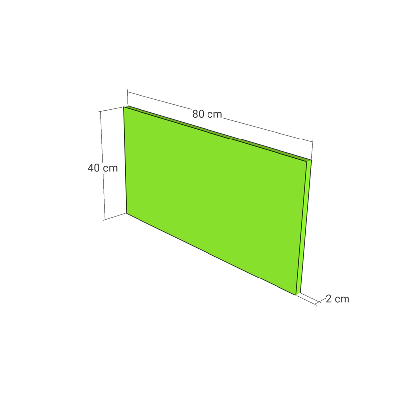 Drawer front, Rattan Frame model, oak, 80x40 cm
