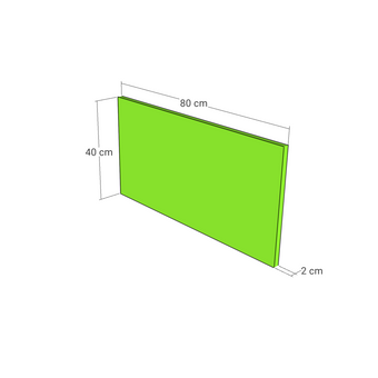 Drawer front, U-Handle model, 80x40 cm