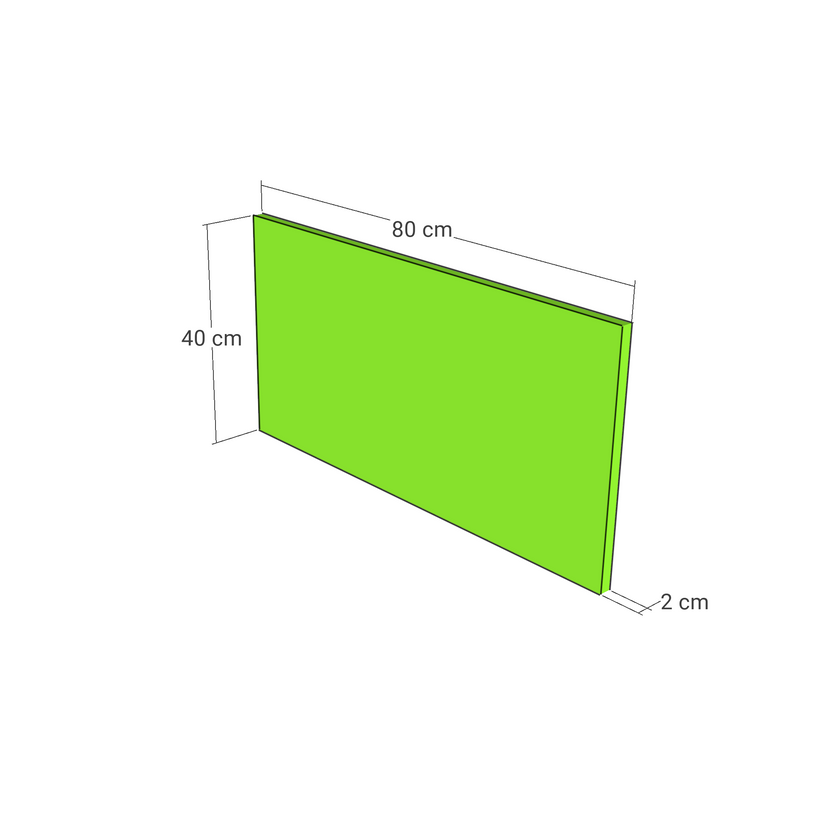 Drawer front, Wide Frame model, 80x40 cm