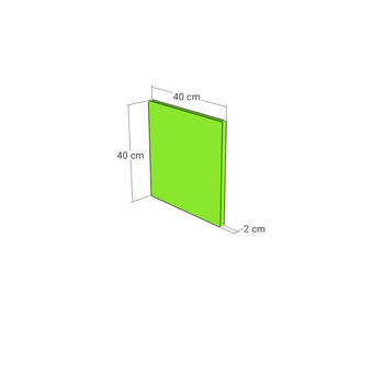 Front sertar, model maner-U, 40x40 cm