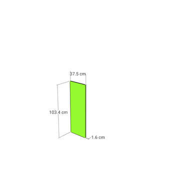 Panel, Straight model, honey oak, 37x103 cm