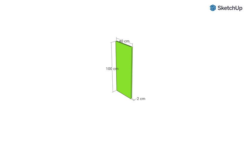 Front for door, Rattan Frame model, walnut, 40x100 cm