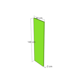 Door front, Wide Frame model, honey oak, 40x140 cm