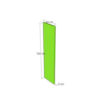 Door front, Straight model, 40x160 cm