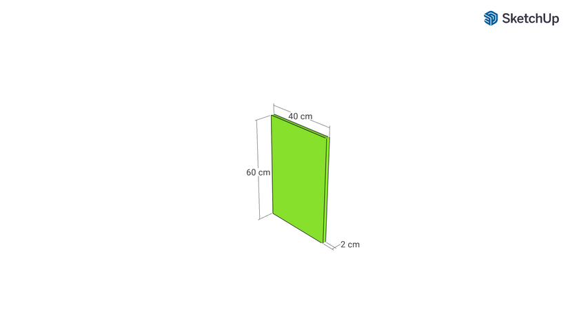 Door front, Rattan Frame model, walnut, 40x60 cm