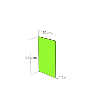 Straight model panel, Straight model, 60x103 cm