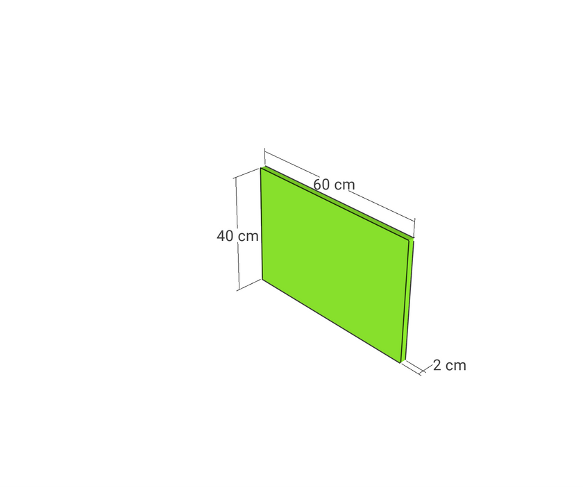 Door front, Narrow Frame model, 60x40 cm