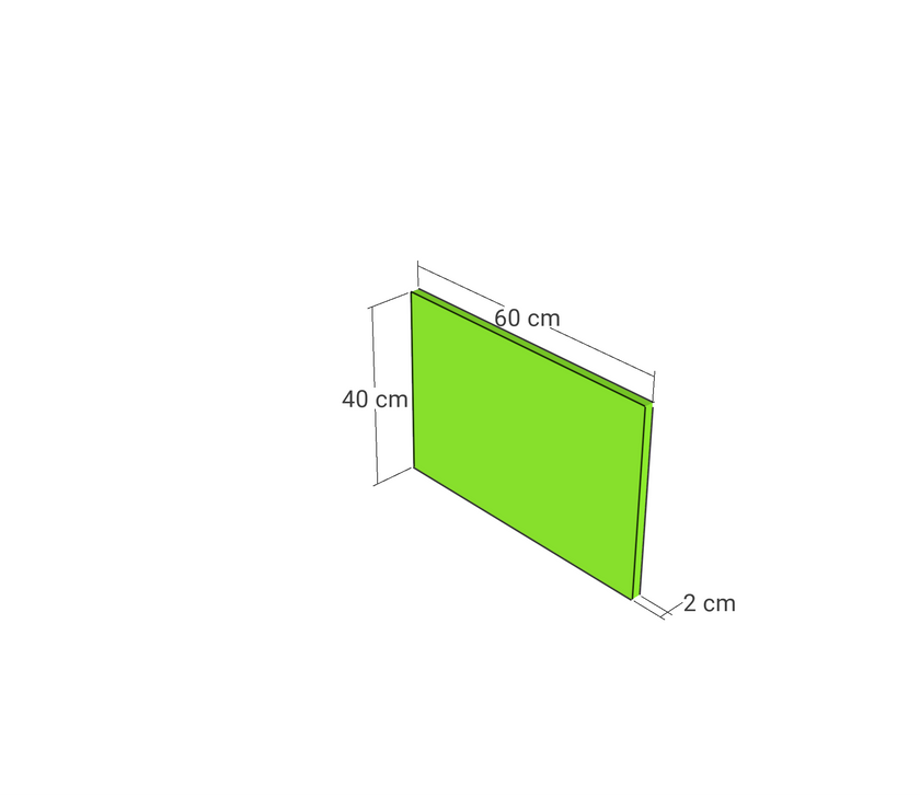 Door front, Rattan Frame model, 60x40 cm