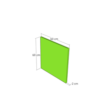 Door front, Wide Frame model, walnut, 60x60 cm