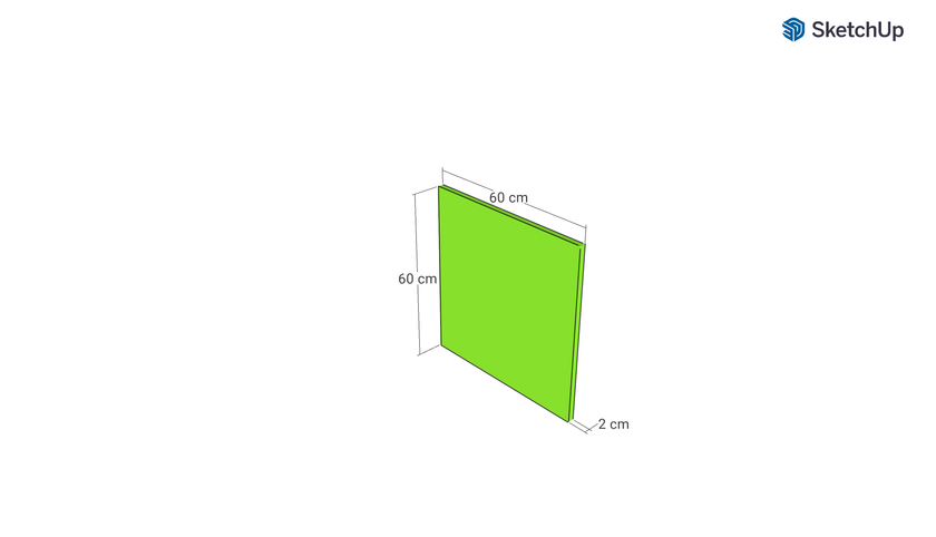 Door front, Rattan Frame model, walnut, 60x60 cm