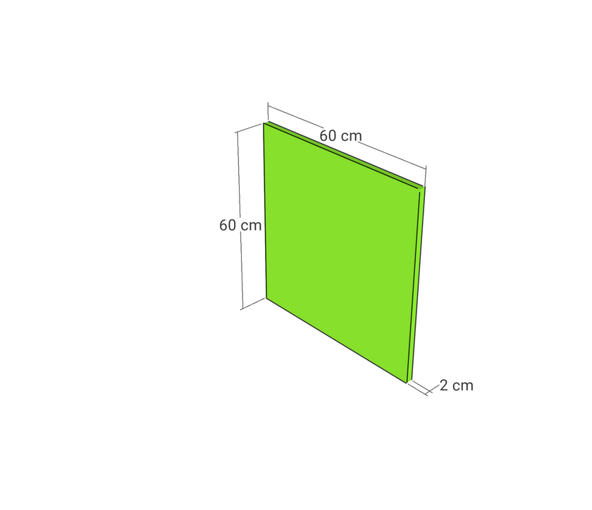 Door front, Wide Frame model, 60x60 cm