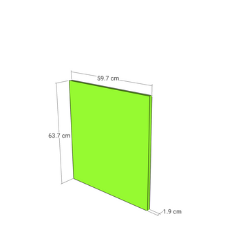 Door front, Fabric Frame model, honey oak, 60x64 cm