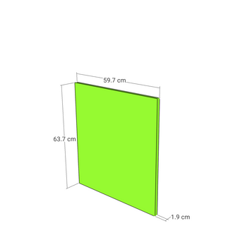 Door front, Rattan Frame model, honey oak, 60x64 cm