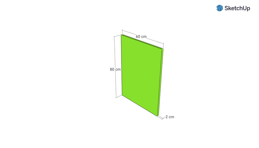 Door front, Rattan Frame model, walnut, 60x80 cm