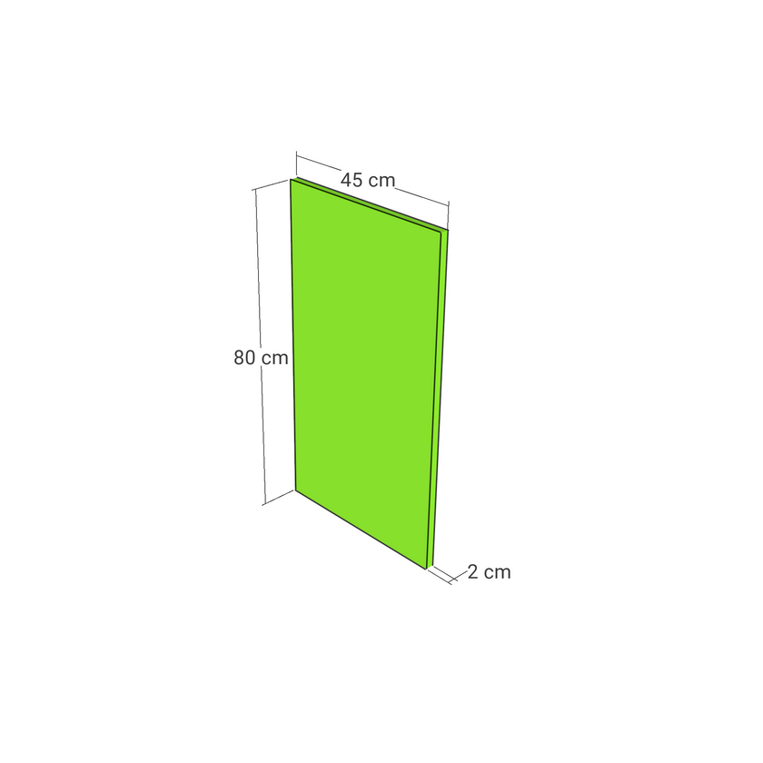 Dishwasher door front, Wide Frame model, honey oak, 45x80 cm