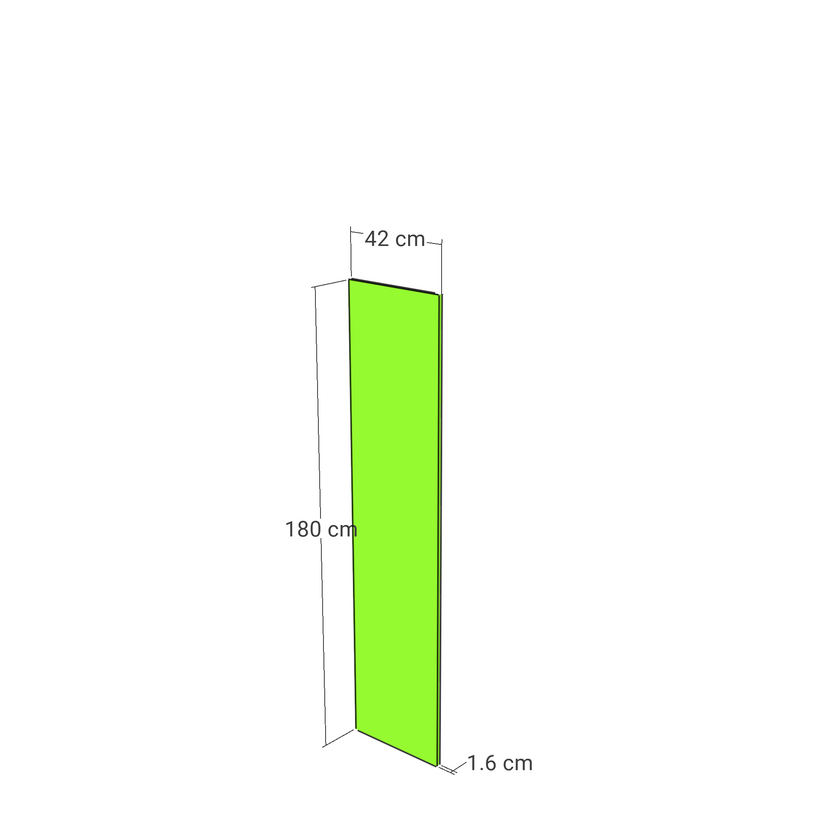 Panou, model drept, 42x180 cm