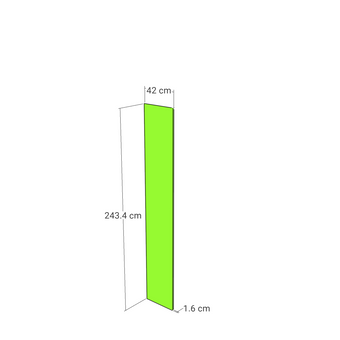 Panou, model drept, 42x243 cm