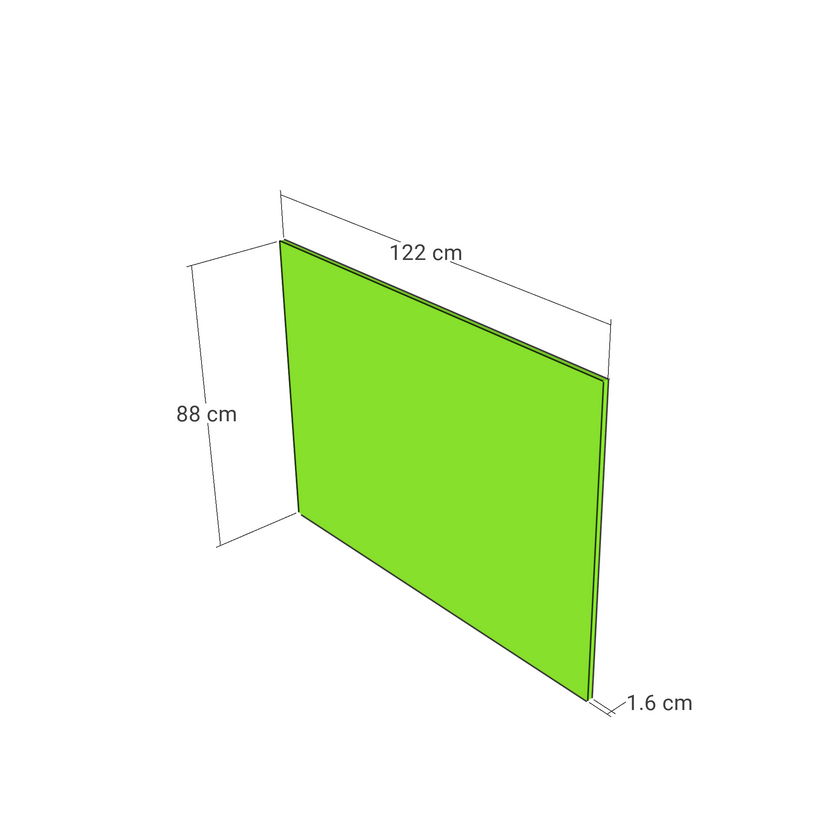 Straight model panel, Straight model, 122x88 cm